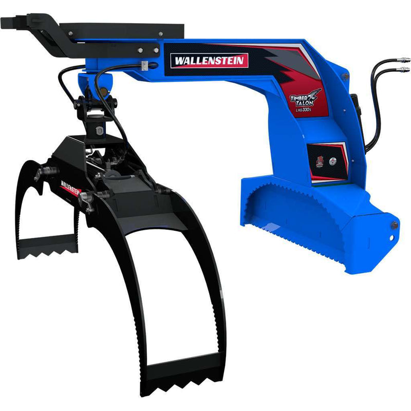 Wallenstein Equipment LXG330S – 4,500 lb Hydraulic Log Grapple for Tractors - Iron Elk