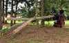 Wallenstein Equipment LXG210S – 1,000 lb Mini - Skid Steer Log Grapple with 180° Spring - Centered Rotation - Iron Elk
