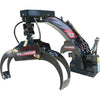Wallenstein Equipment LXG210S – 1,000 lb Mini - Skid Steer Log Grapple with 180° Spring - Centered Rotation - Iron Elk